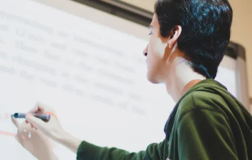 Writing on smart whiteboard