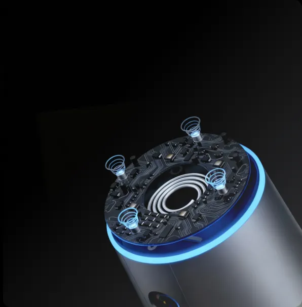 AI noise reduction, AGC, full-duplex, 5.5m pick-up range