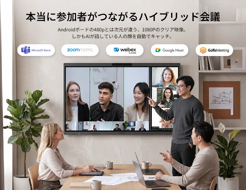 本当に参加者がつながるハイブリッド会議