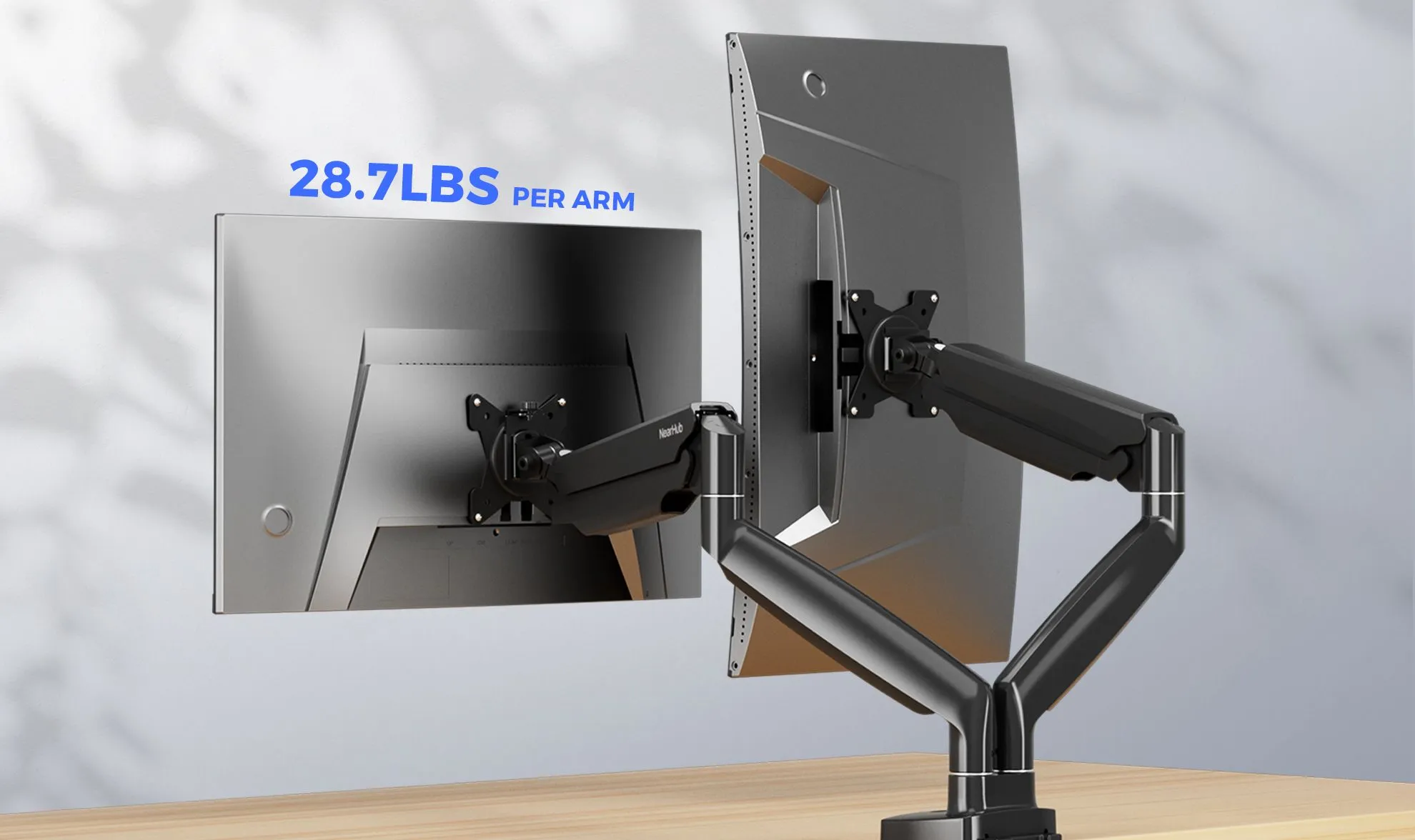 NearHub Ergo dual screen desk mount MA40