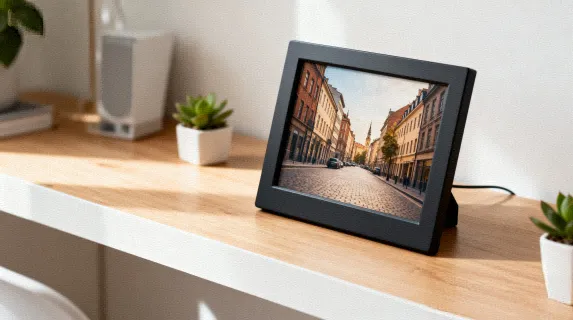 Battery-powered digital photo frames commonly seen at home