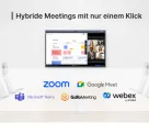 Hybride Meetings mit nur einem Klick