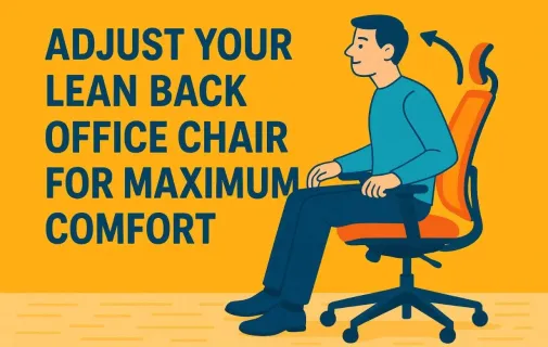 Adjusting lean back office chair for maximum comfort cover