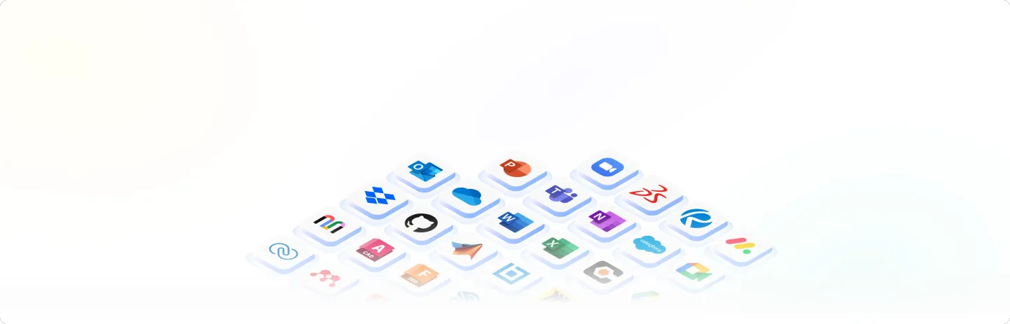 Several people in a conference room using NearHub board S pro smart whiteboard for office in a meeting