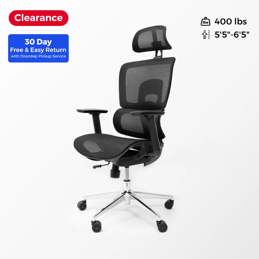 A black affordable ergonomic chair