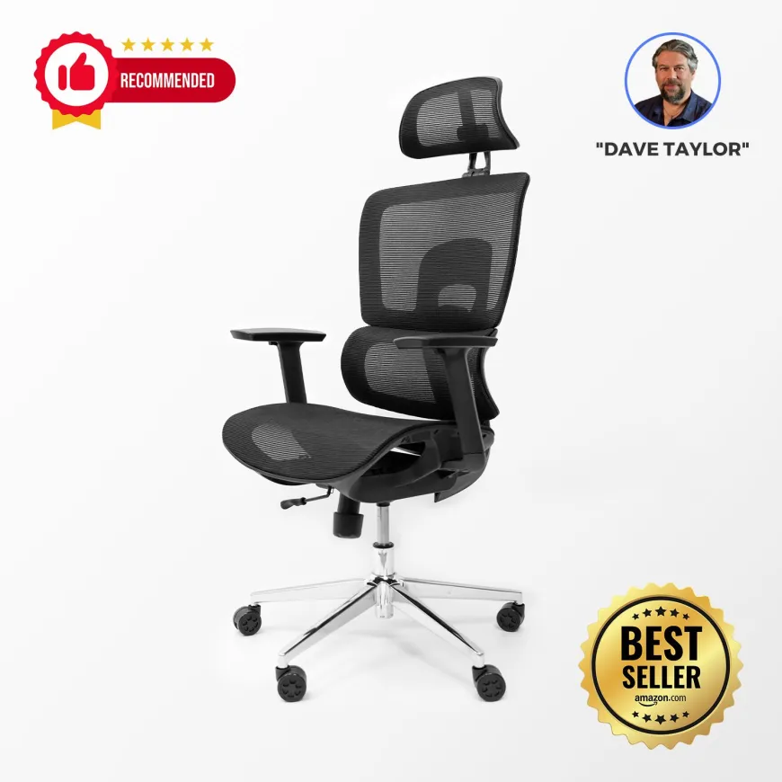 Black office chair for large person