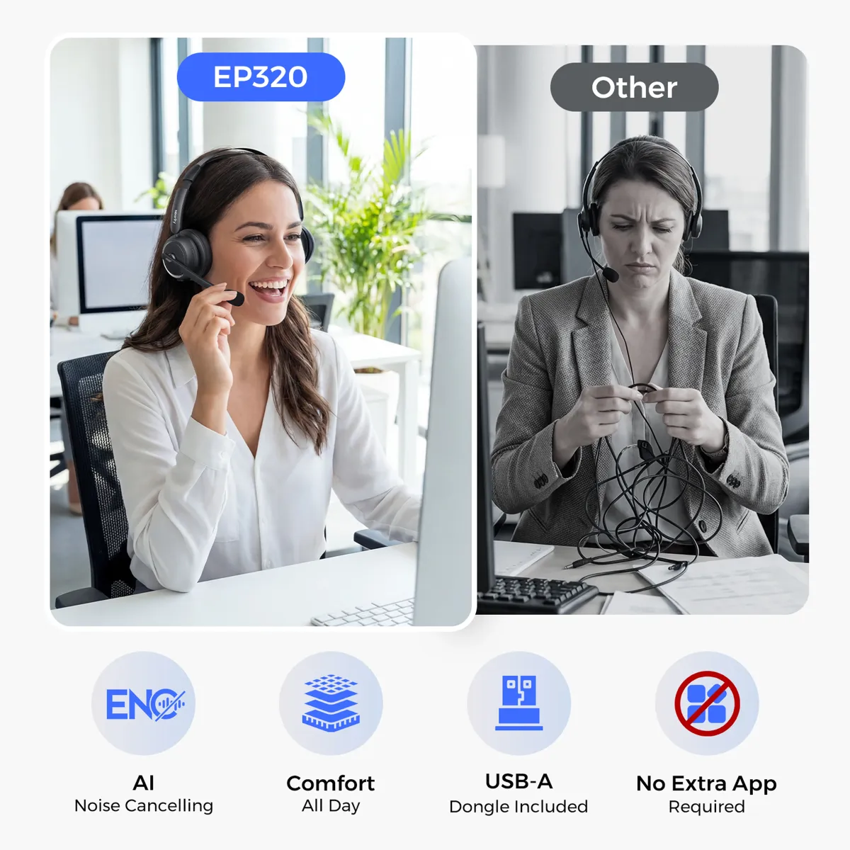 bluetooth noise cancelling headset with mic compare