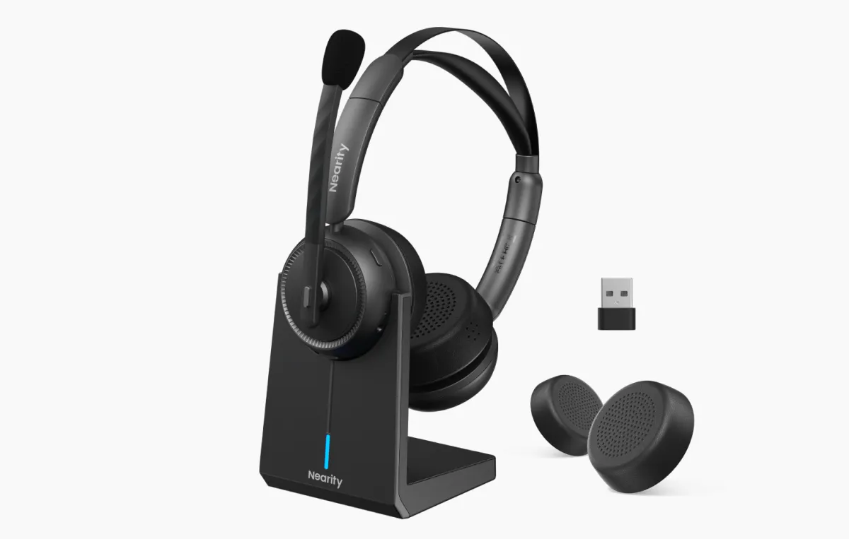 bluetooth noise cancelling headset with mic ep320