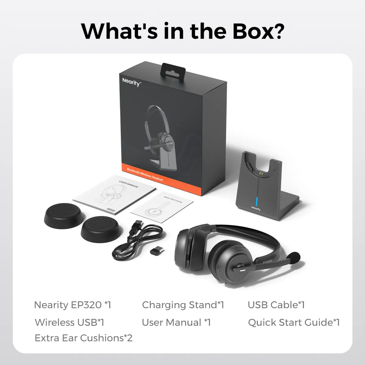 bluetooth noise cancelling headset with mic unboxing