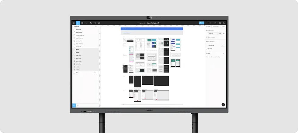 NearHub board S pro smart board for office using Microsoft