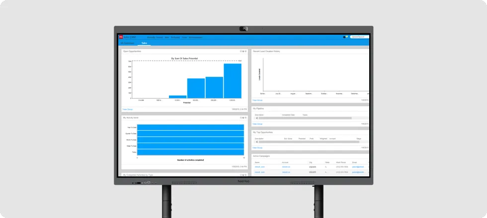 NearHub touch screen interactive panel board for engineering & construction
