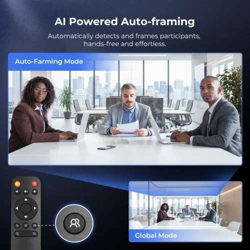 Nearity 120 Max: True 4K 120-degree Conference Camera, Wireless AI