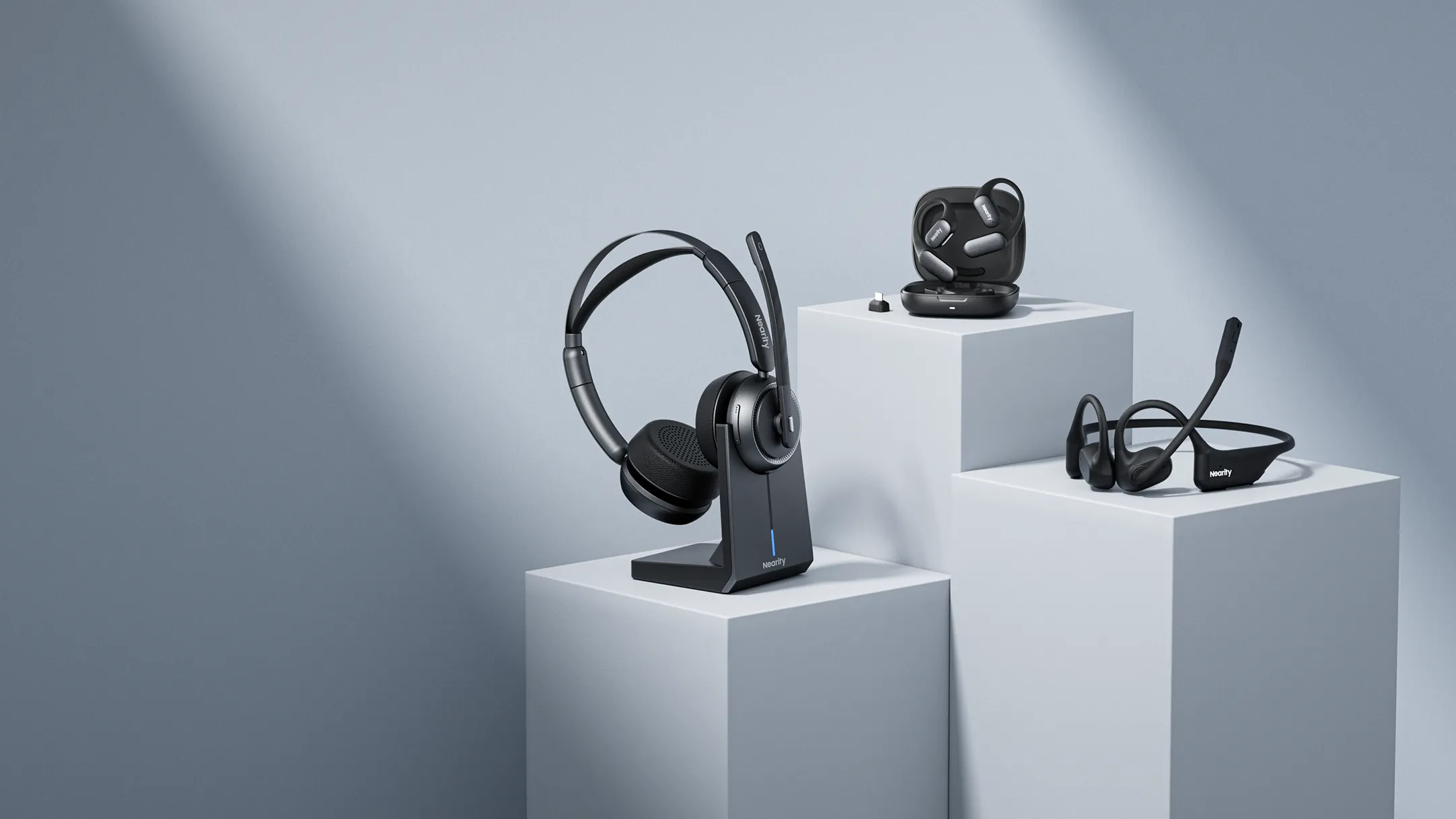business headset nearity in the office