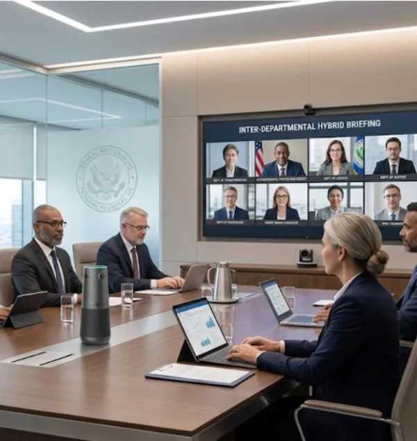 360 Alien video conferencing camera for remote government and public sector communications