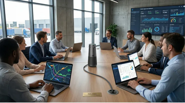 conference room camera for logistic company