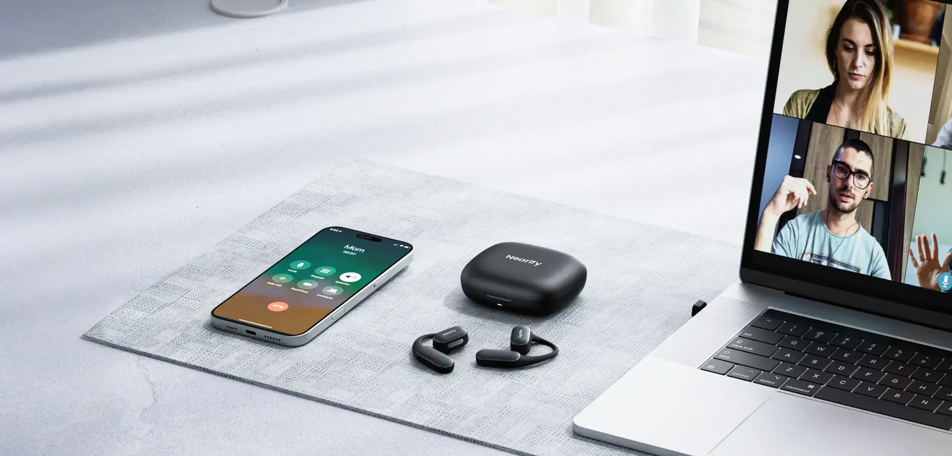 Nearity OpenEar MemPod Fit 2 Bluetooth耳掛けワイヤレスイヤホン