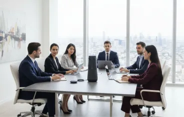 discuss in new meeting room