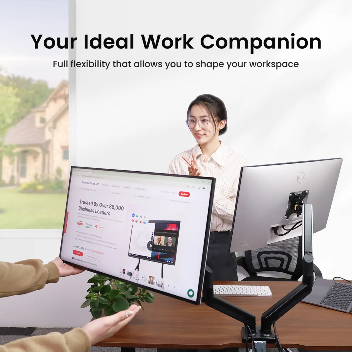 Your ideal work companior dual screen arm