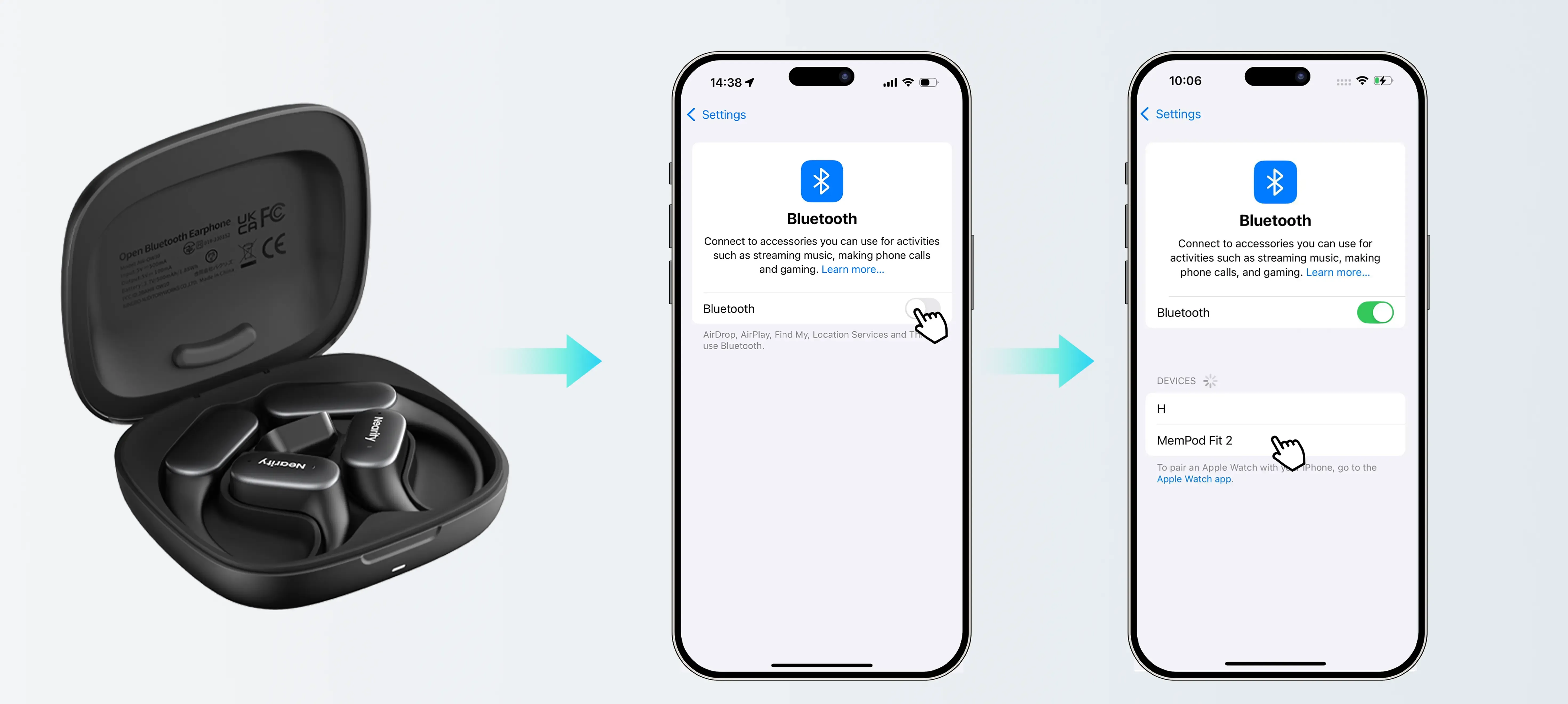 Nearity MemPod Fit 2 the best bluetooth earbuds