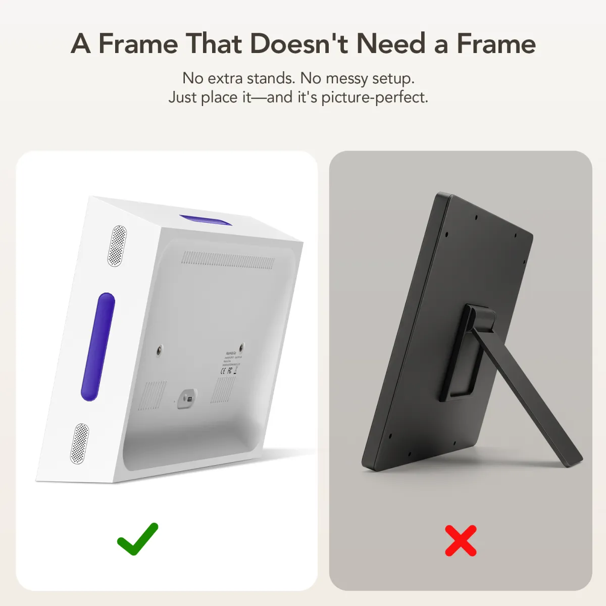 photo frame for office with air quality monitoring