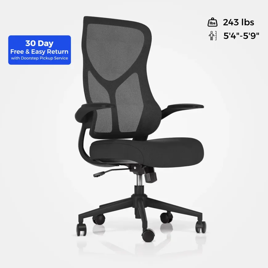 ergonomic high back mesh task chair black