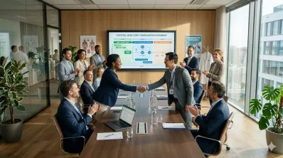 healthcare clinical partnership smartboard kickoff