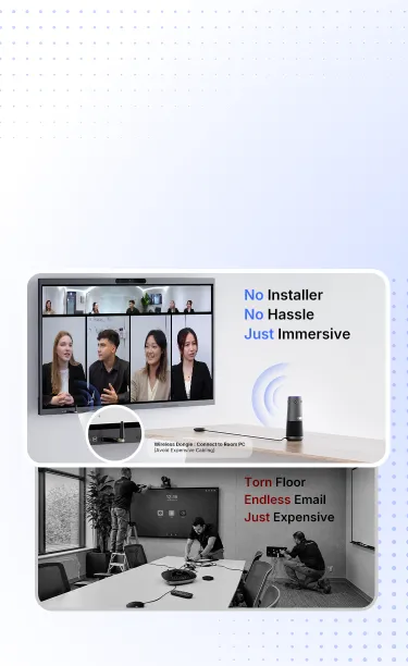 People using NearHub smart board for collaborating