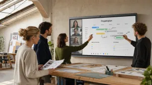 interaktives smart display hybride zusammenarbeit meta