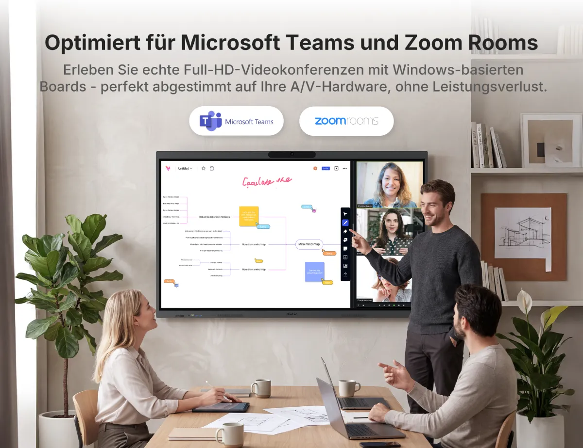 Nearhub Board S pro collaborative interactive smart whiteboard for zoom meetings
