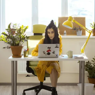 White back posture chair