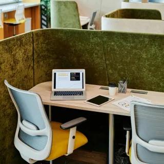 White orthopedic back support chair