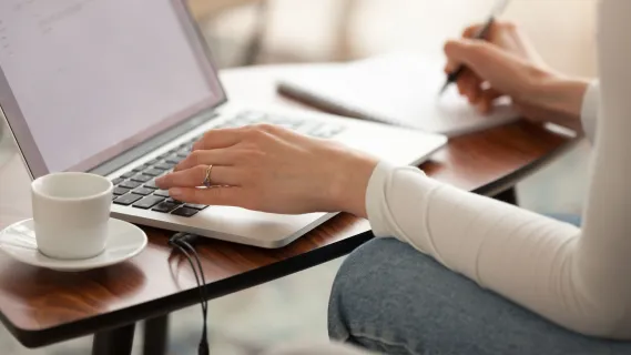 a-transcriptionist-is-working