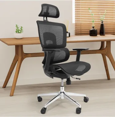 NearHub Ergo EC20 ergonomic desk chair with neck support in home office
