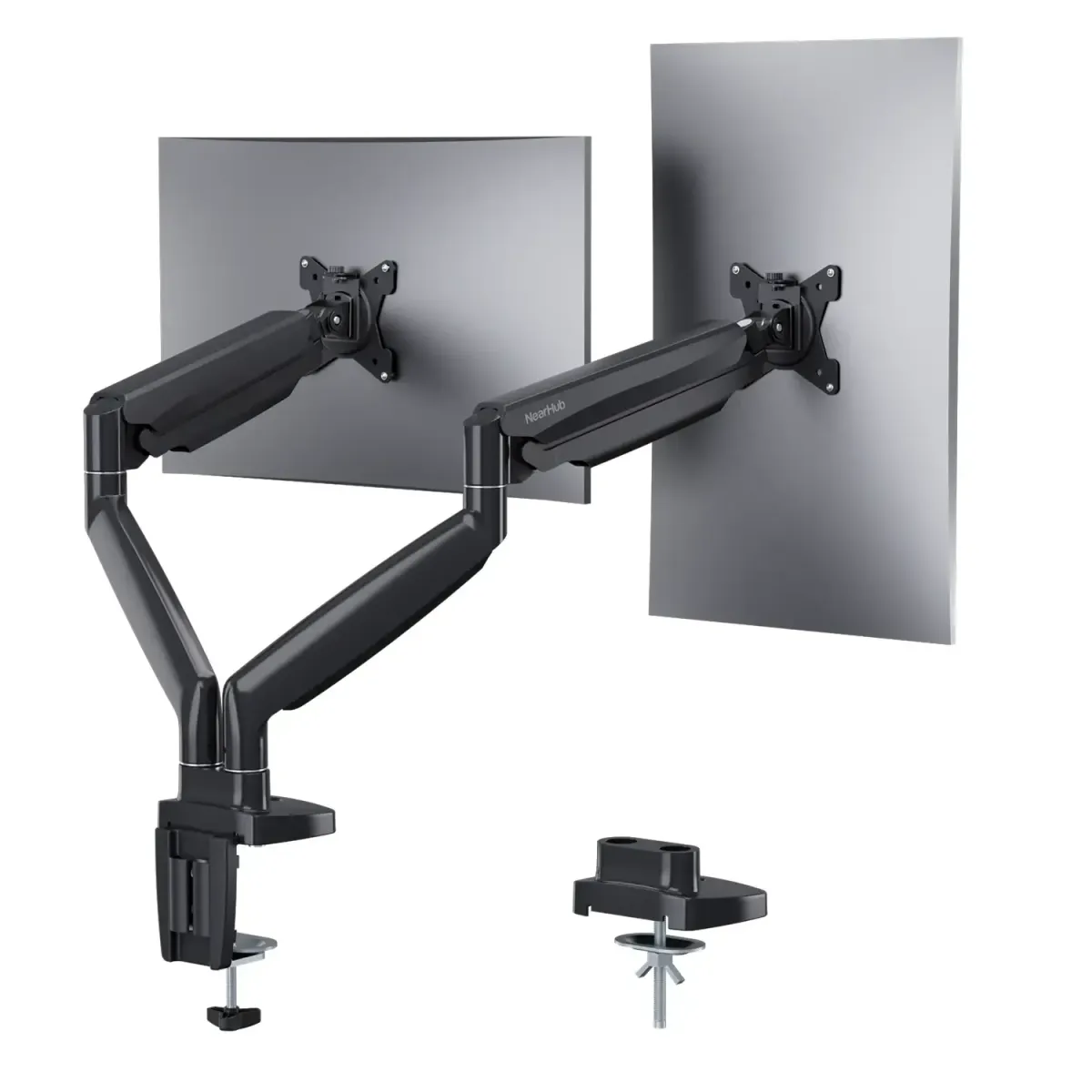 NearHub dual screen desk mount