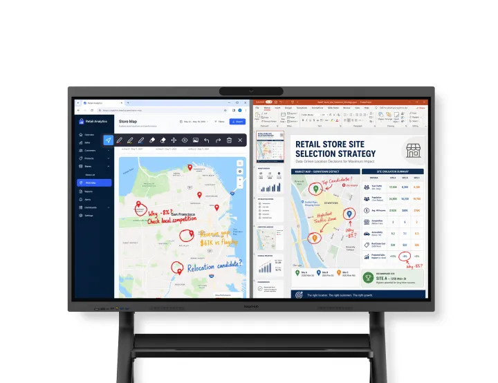 NearHub touch screen whiteboard software and apps free