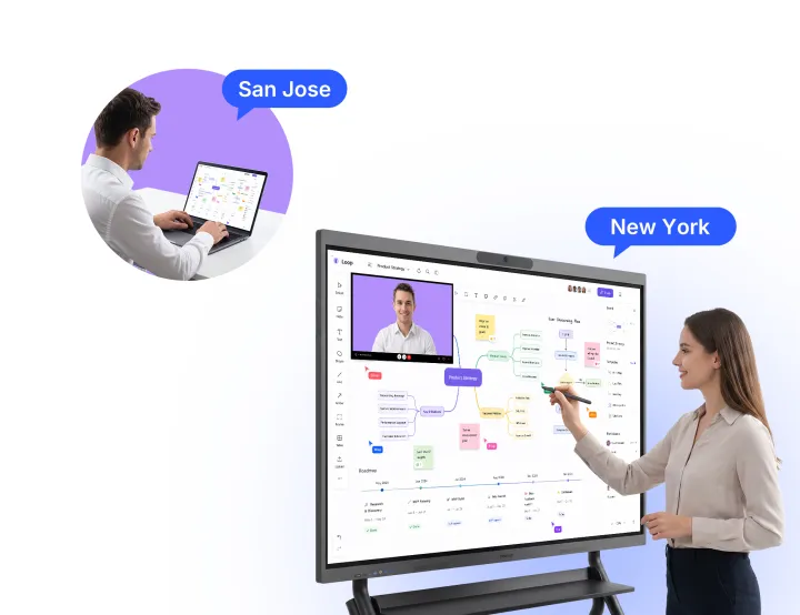 NearHub interactive whiteboard for zoom meetings
