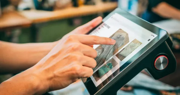 touch screen wall display