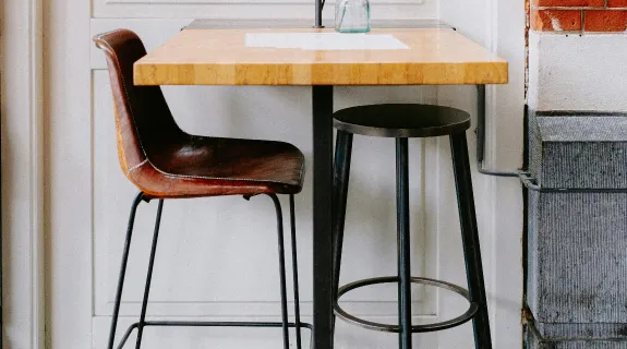 A stand up desk stool