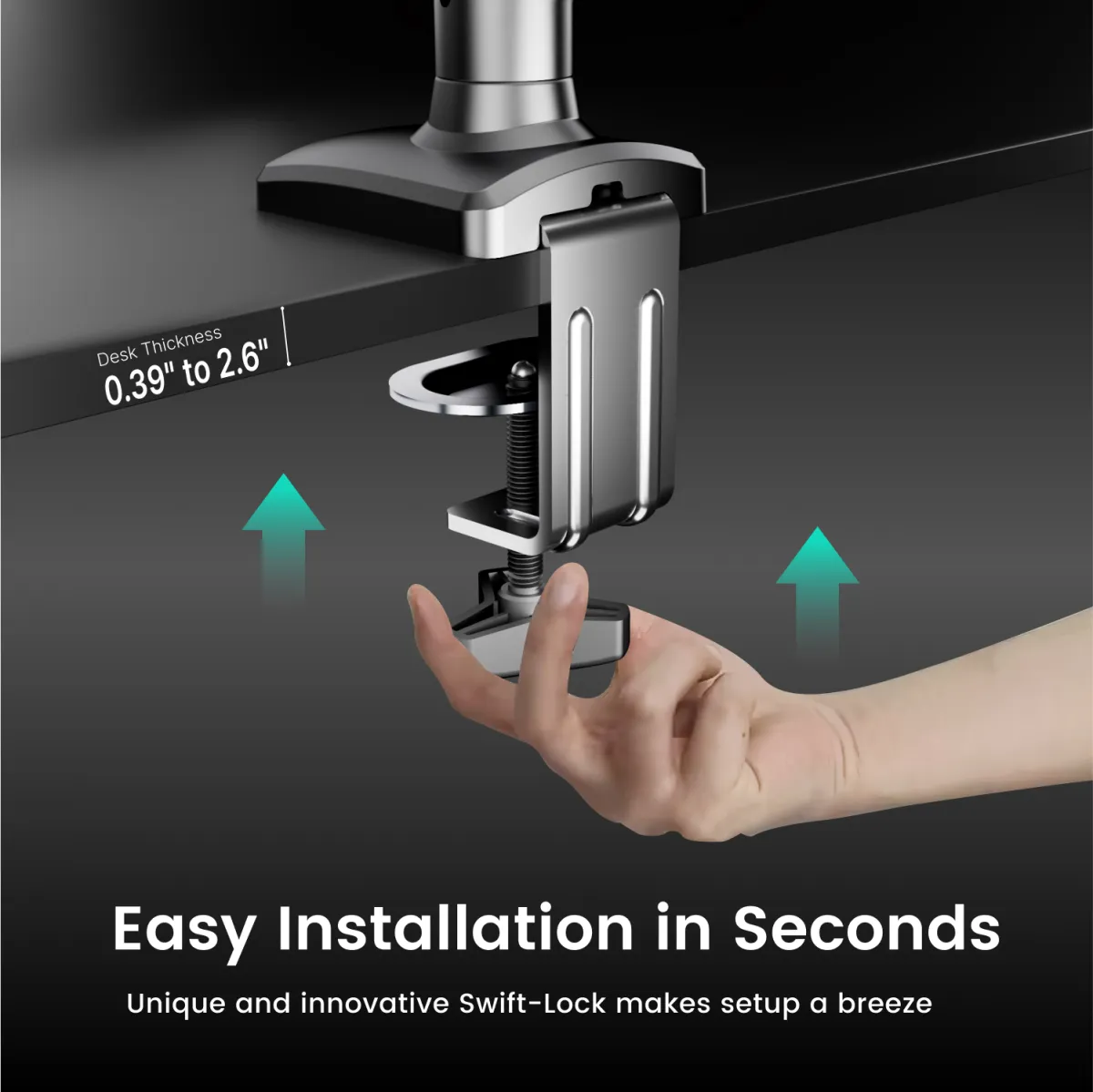 Dual display mount that is easy to install