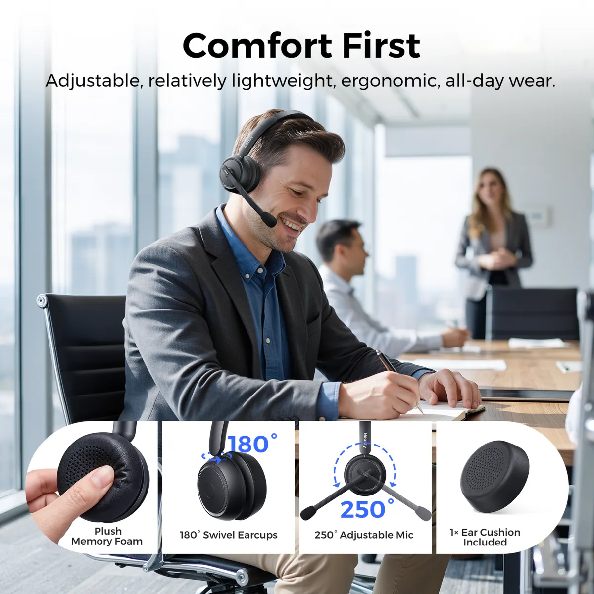 single ear bluetooth headset ep310 all day comfort