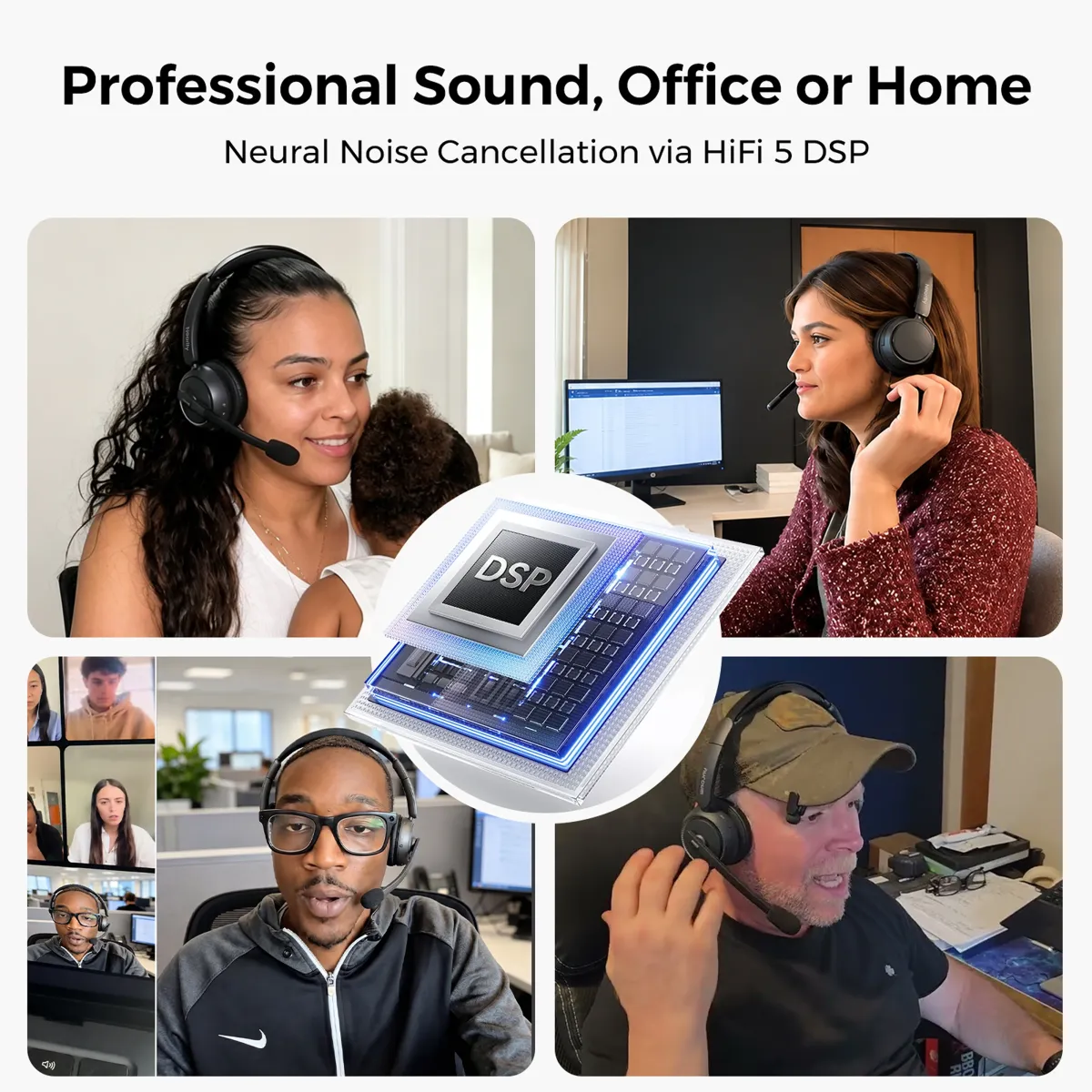 single ear bluetooth headset hifi dsp