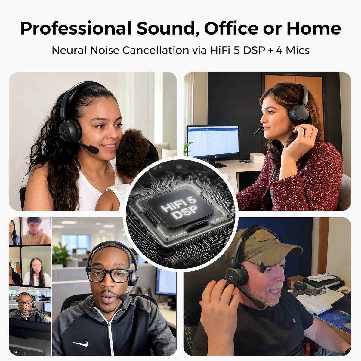 single ear bluetooth headset hifi dsp