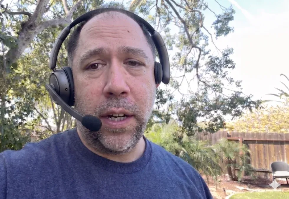 single ear headset on the go