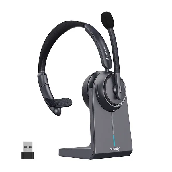 single ear wireless noise cancelling headset