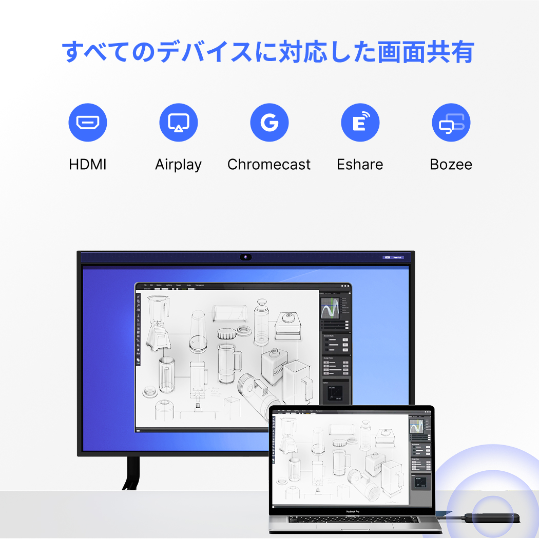 教室向け75インチ インタラクティブスマートボード | NearHub Board S75