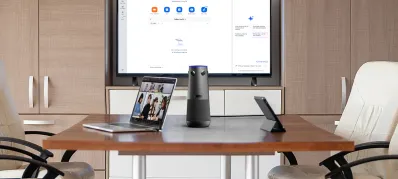 small conference room set up