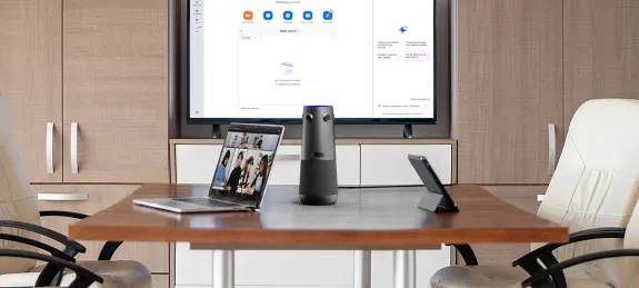small conference room set up