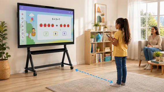 smart board safe viewing distance for kids
