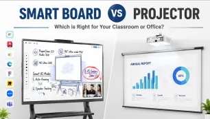 Smart Board vs Projector: Which One Is Better for Classrooms, Meetings, and Collaboration?