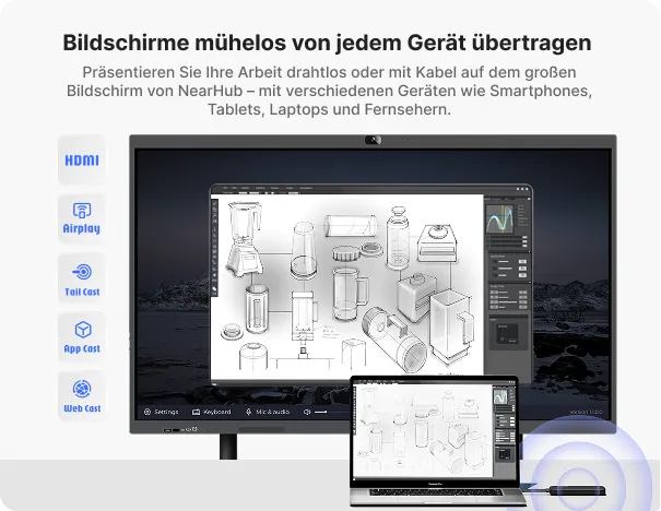 Nearhub Board S Pro interaktives Whiteboard für Screen--sharing
